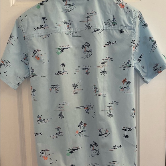 Lucky Brand Short Sleeve Button Down Shirt - Surf Spray - NWT - Boys XL 18/20 - Picture 10 of 12